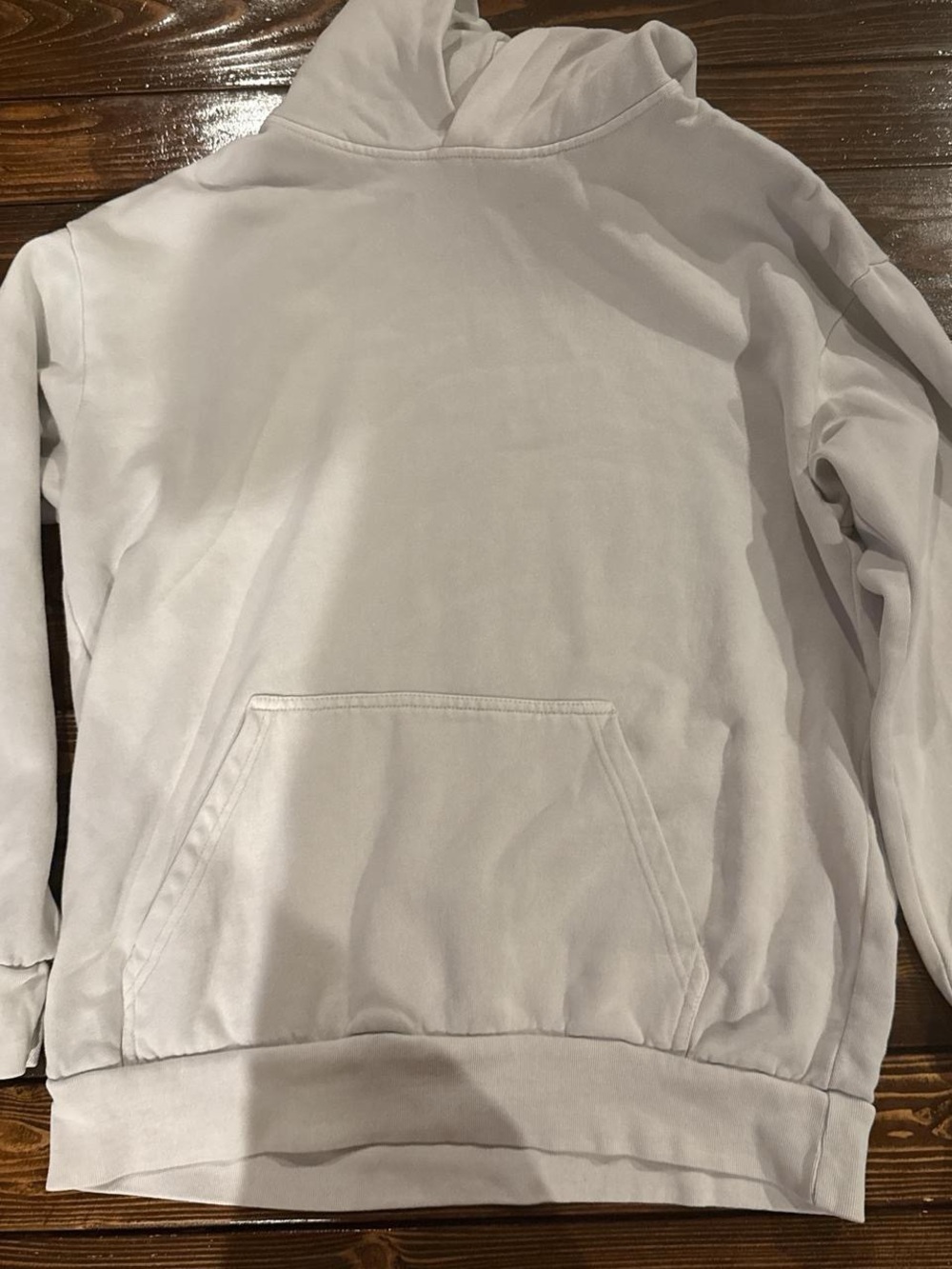 Classic Plain Hoodie in Light Gray